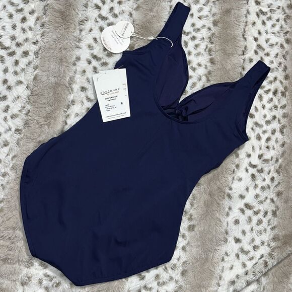 COCO REEF Contours V-Neck Underwire Tummy-Control One-Piece Swimsuit 34D - Picture 6 of 12